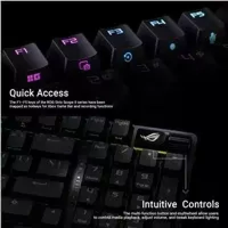 ASUS ROG Strix Scope II 96 WL balta mechaninė klaviatūra Gaming USB+RF Wireless+Bluetooth