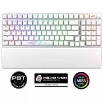 ASUS ROG Strix Scope II 96 WL balta mechaninė klaviatūra Gaming USB+RF Wireless+Bluetooth