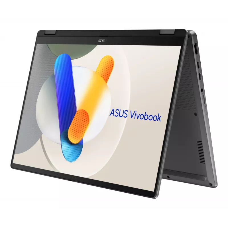 ASUS Vivobook 14 Flip TP3407SA-QL023W Copilot+ PC nešiojamas kompiuteris hibridas 14 colių jutiklinis ekranas Intel Core Ultra 7 32 GB RAM 1 TB SSD pilka