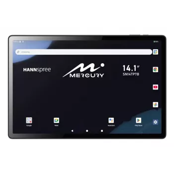Hannspree Mercury Mediatek LTE 128 GB 35,8 cm (14,1 colio) 6 GB Wi-Fi 5 (802.11ac) Android 15 Juoda