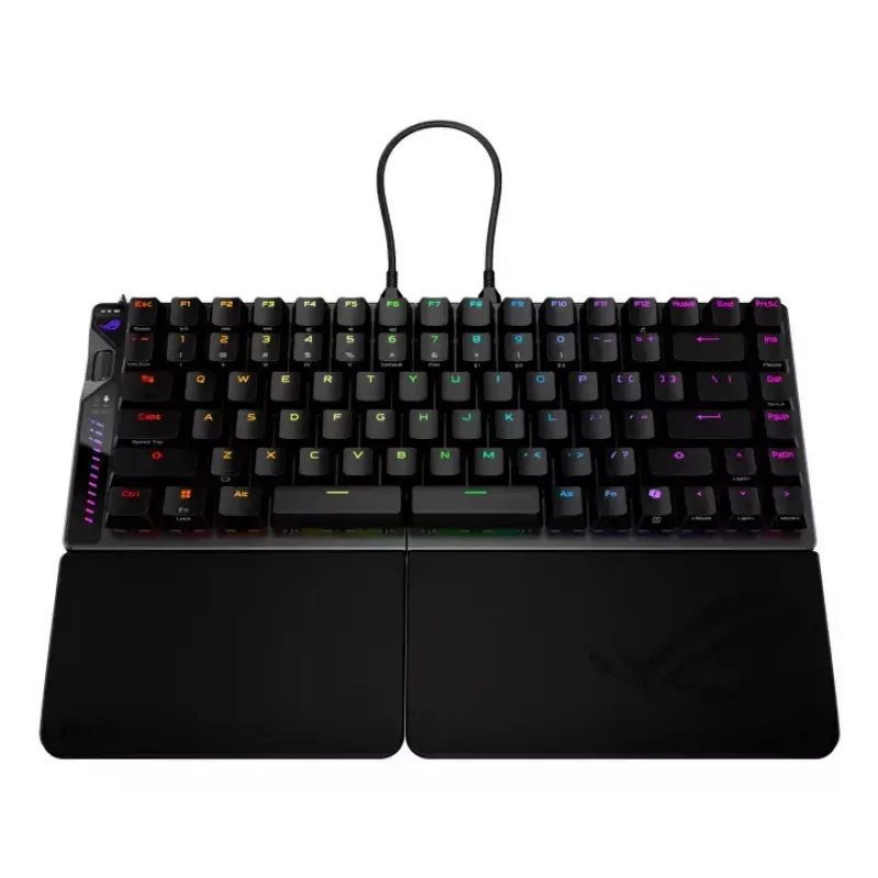 Klaviatūra ASUS ROG Falcata žaidimams USB RF belaidė Bluetooth juoda 75%