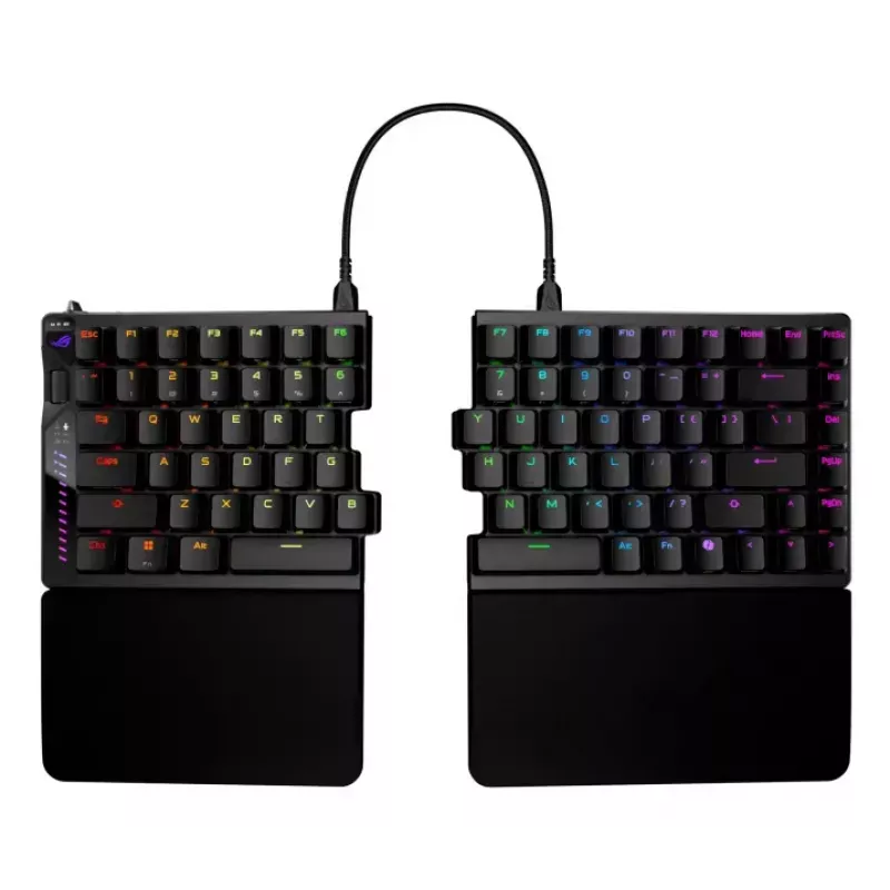 Klaviatūra ASUS ROG Falcata žaidimams USB RF belaidė Bluetooth juoda 75%