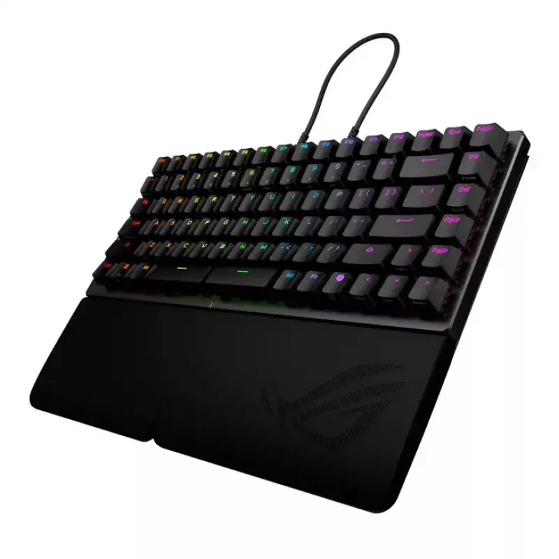 Klaviatūra ASUS ROG Falcata žaidimams USB RF belaidė Bluetooth juoda 75%
