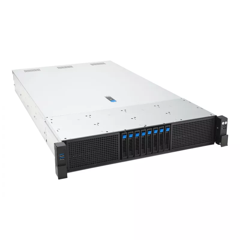 Rack serveris ASUS RS720-E12-RS8G 3,2 kW perteklinis maitinimo šaltinis, 8 karšto keitimo diskų lizdai