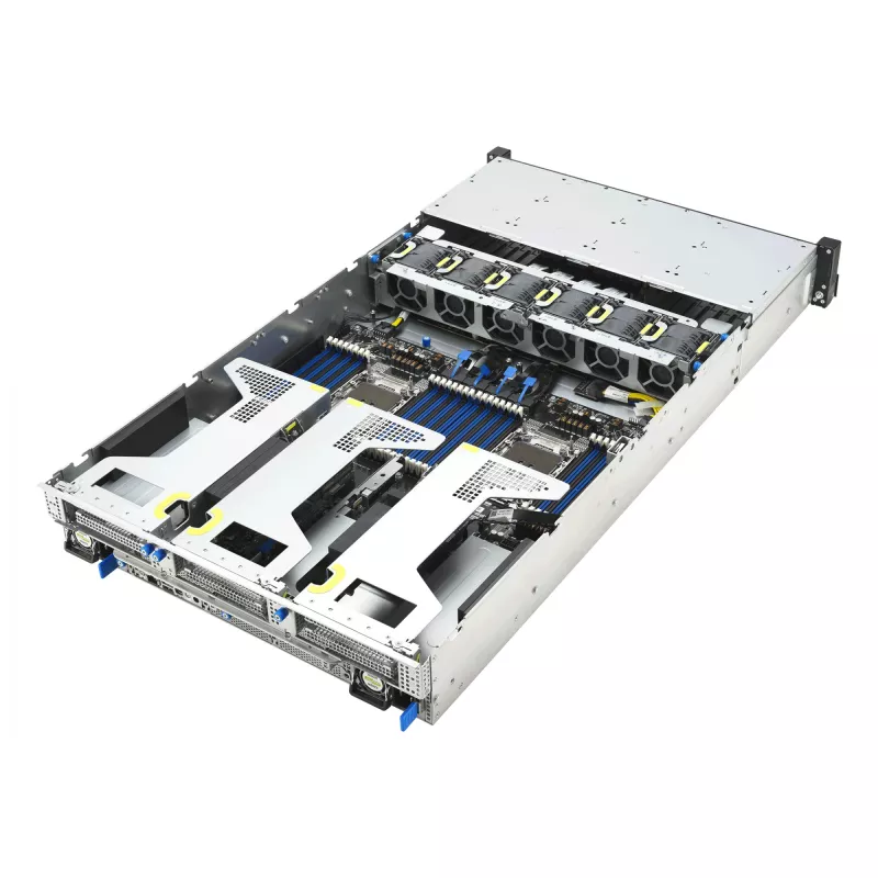Rack serveris ASUS RS720-E12-RS8G 3,2 kW perteklinis maitinimo šaltinis, 8 karšto keitimo diskų lizdai
