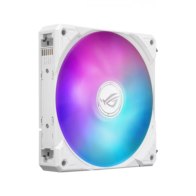 All-in-one skystas aušintuvas ASUS ROG Ryuo IV SLC 360 ARGB White Edition — 360 mm radiatorius, 3×120 mm ventiliatoriai, AMOLED ekranas, LGA 1700 palaikymas