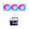All-in-one skystas aušintuvas ASUS ROG Ryuo IV SLC 360 ARGB White Edition — 360 mm radiatorius, 3×120 mm ventiliatoriai, AMOLED ekranas, LGA 1700 palaikymas