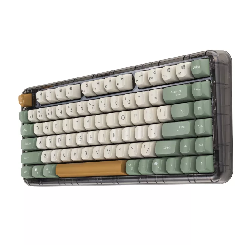 ASUS Jelly75 KD201 mechaninė klaviatūra, 75 % formos faktorius, USB, RF belaidis ir Bluetooth ryšys, įvairiaspalvė