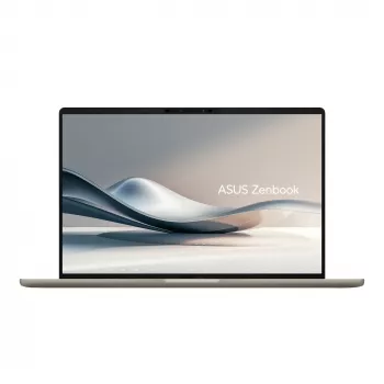 ASUS Zenbook A14 UX3407QA-QD289W Copilot+ PC nešiojamas kompiuteris Snapdragon X1-26-100 35,6 cm (14 colių) WUXGA 16 GB LPDDR5x-SDRAM 512 GB SSD Wi-Fi 6E (802.11ax) Windows 11 Home smėlio spalvos