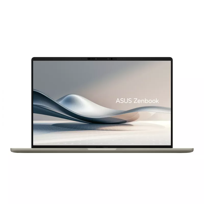 ASUS Zenbook A14 UX3407QA-QD289W Copilot+ PC nešiojamas kompiuteris Snapdragon X1-26-100 35,6 cm (14 colių) WUXGA 16 GB LPDDR5x-SDRAM 512 GB SSD Wi-Fi 6E (802.11ax) Windows 11 Home smėlio spalvos