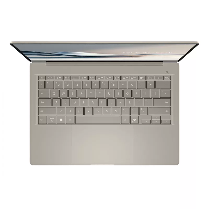 ASUS Zenbook A14 UX3407QA-QD289W Copilot+ PC nešiojamas kompiuteris Snapdragon X1-26-100 35,6 cm (14 colių) WUXGA 16 GB LPDDR5x-SDRAM 512 GB SSD Wi-Fi 6E (802.11ax) Windows 11 Home smėlio spalvos