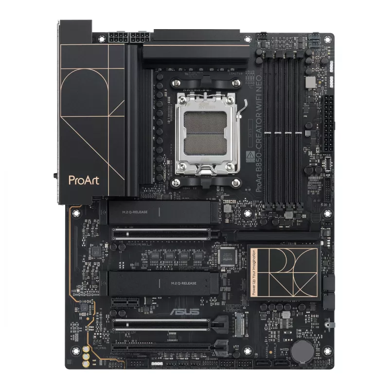 Pagrindinė plokštė ASUS PROART B850-CREATOR WiFi NEO — AMD B850, lizdas AM5, ATX, DDR5, 4 DIMM, 256 GB, Wi‑Fi 7, 5Gb Ethernet