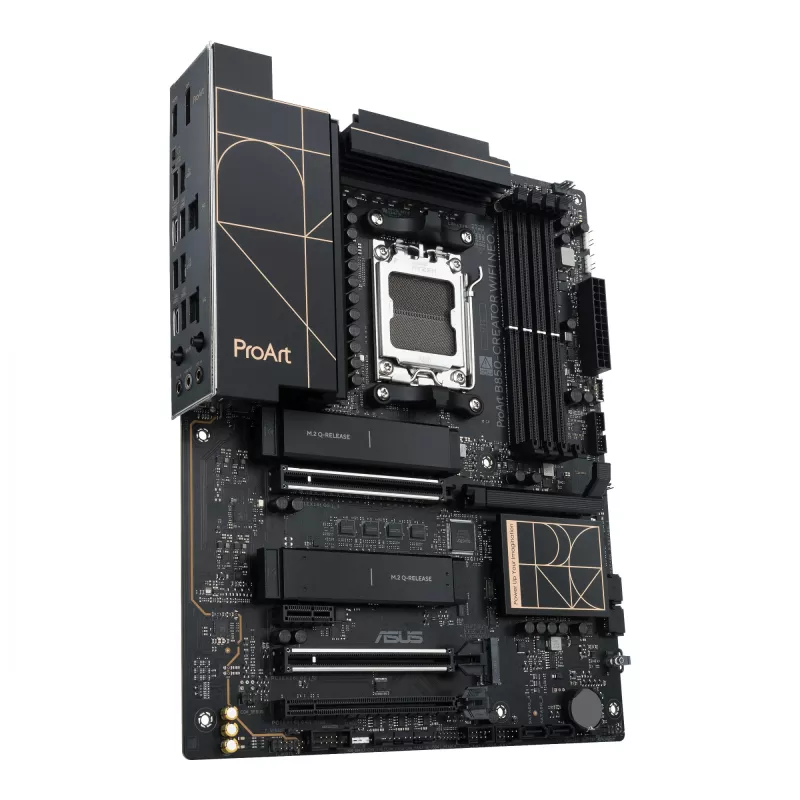 Pagrindinė plokštė ASUS PROART B850-CREATOR WiFi NEO — AMD B850, lizdas AM5, ATX, DDR5, 4 DIMM, 256 GB, Wi‑Fi 7, 5Gb Ethernet