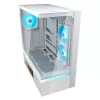 COUGAR CFV235 Vision midi bokštas ARGB, 9.16 colio LCD, grūdintas stiklas, baltas, ATX/Micro-ITX, 2x3.5 colio + 2x2.5 colio