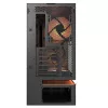 COUGAR CFV235 Vision Midi Tower korpusas — ARGB, 9.16 colio LCD 1920×462, tinklelis, priekyje 2×160 mm, gale 1×120 mm, juodas