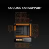 COUGAR CFV235 Vision Midi Tower korpusas — ARGB, 9.16 colio LCD 1920×462, tinklelis, priekyje 2×160 mm, gale 1×120 mm, juodas