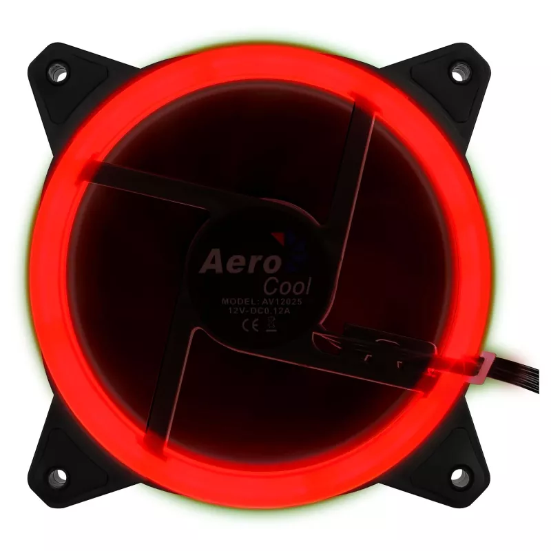 Kompiuterio ventiliatorius Aerocool Rev RGB 12 cm juodas