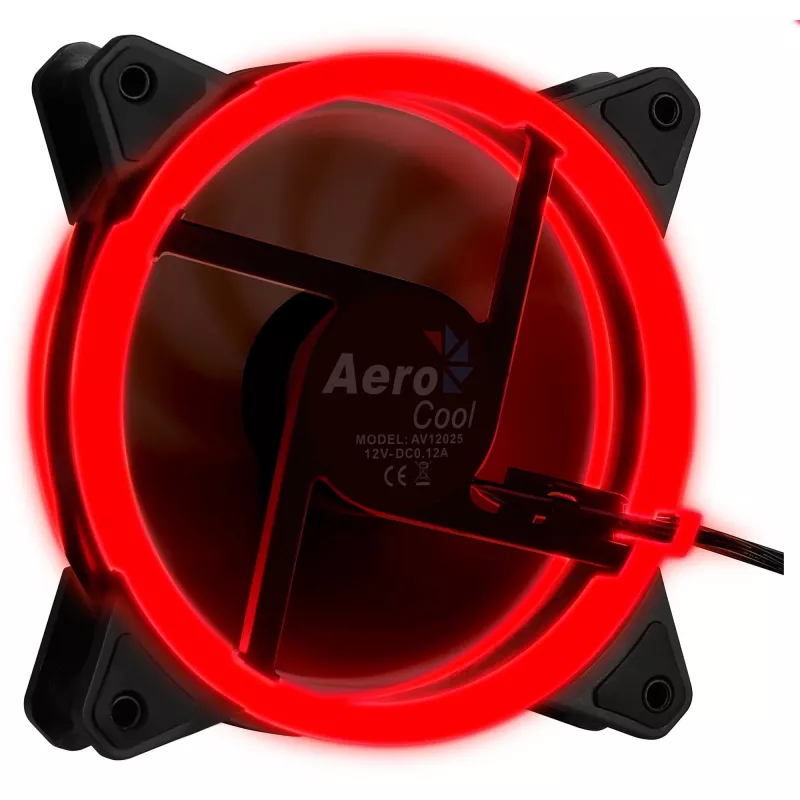 Kompiuterio ventiliatorius Aerocool Rev RGB 12 cm juodas