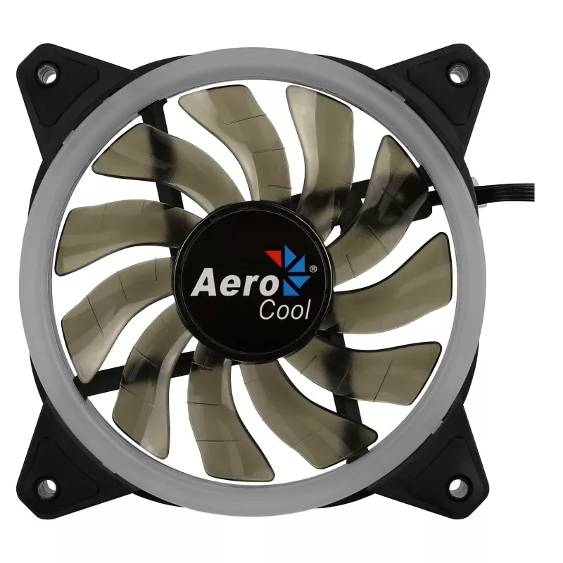 Kompiuterio ventiliatorius Aerocool Rev RGB 12 cm juodas