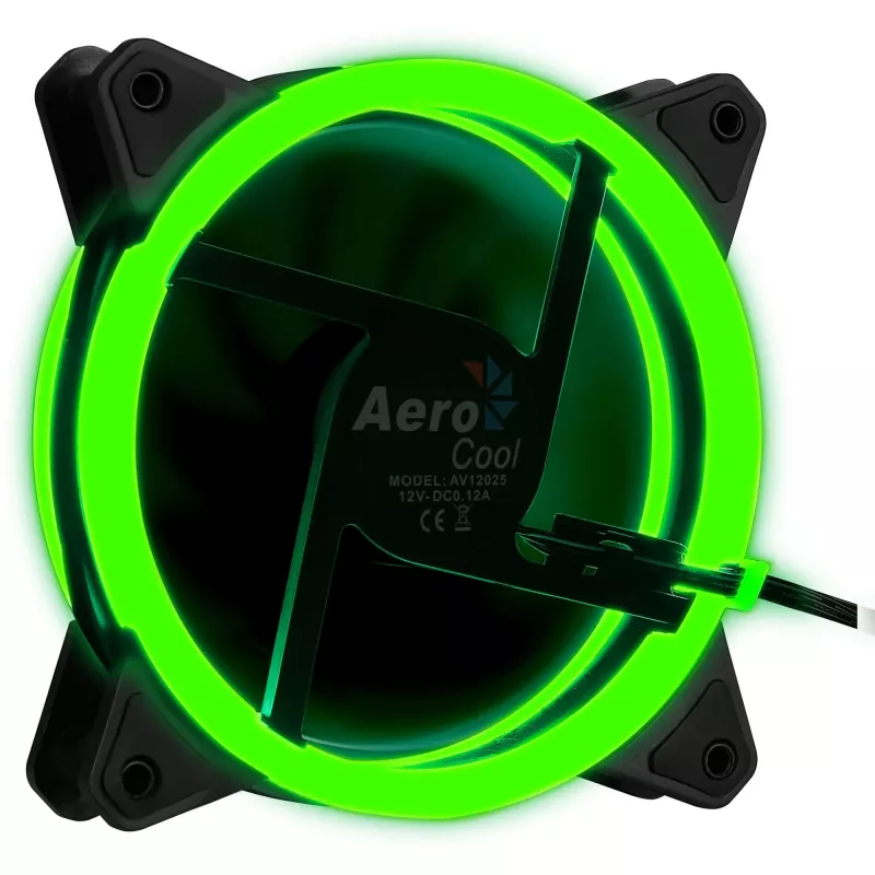 Kompiuterio ventiliatorius Aerocool Rev RGB 12 cm juodas
