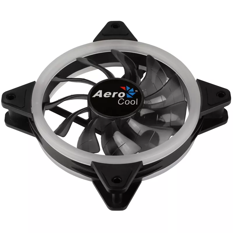 Kompiuterio ventiliatorius Aerocool Rev RGB 12 cm juodas