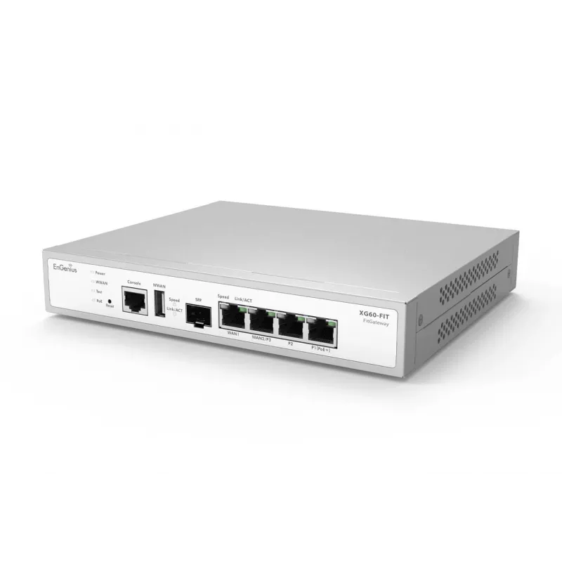 EnGenius FitXpress valdomas tinklo šliuzas 2 x GbE LAN & 2 x GbE WAN & 1 SFP prievadas