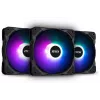 MSI MAX F12A-3 120mm ARGB ventiliatorių rinkinys - 3 vnt. 120mm ARGB PWM ventiliatoriai, 600-1500 RPM, Mystic Lighting Sync