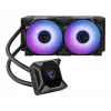 MSI MPG CORELIQUID K240 skystas CPU aušintuvas su 240 mm radiatoriumi, 2,4 colių LCD ekranu ir 3x 120 mm ARGB PWM ventiliatoriais