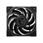 MSI MEG SILENT GALE P12 tylus premium ventiliatorius 120mm, PWM, subalansuotas statinis slėgis, LCP mentės, HDB guolis, antivibraciniai pagalvėliai, 300mm laidas