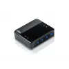 ATEN US434 4 prievadų USB 3.0 įrenginių daliklis, 5 Gbit/s, Micro-USB Type-B, juodas, plastikinis