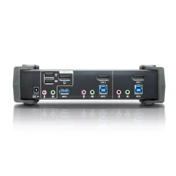 ATEN CS1922 2 prievadų USB 3.1 Gen 1 4K DisplayPort 1.2 KVMP jungiklis su garsu (KVM kabeliai pridėti)