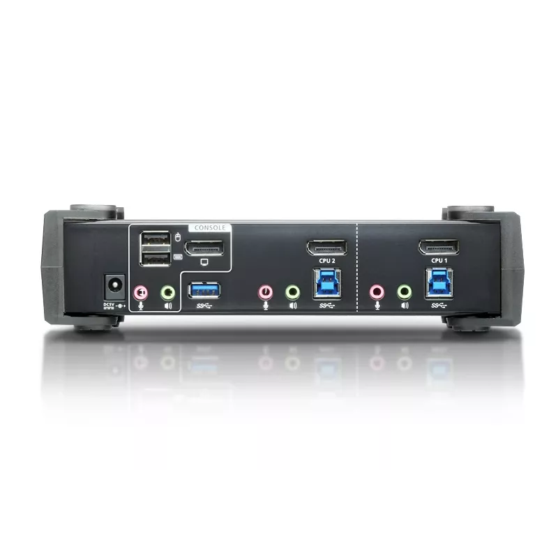 ATEN CS1922 2 prievadų USB 3.1 Gen 1 4K DisplayPort 1.2 KVMP jungiklis su garsu (KVM kabeliai pridėti)