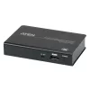 ATEN 2-Port 4K DisplayPort 1.2a skirstytuvas, DisplayPort, 2x DisplayPort, 4096 x 2160 pikselių, juoda, metalas, 4K Ultra HD