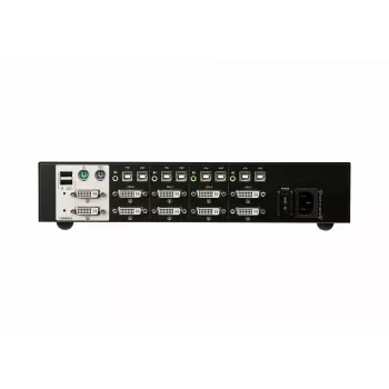 ATEN 4 prievadų USB DVI dviejų ekranų saugus KVM jungiklis