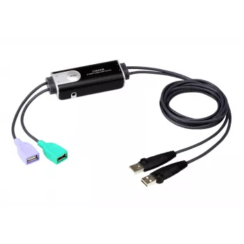 ATEN CS62KM 2 prievadų USB KM jungiklis su Boundless Cable