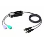 ATEN CS62KM 2 prievadų USB KM jungiklis su Boundless Cable