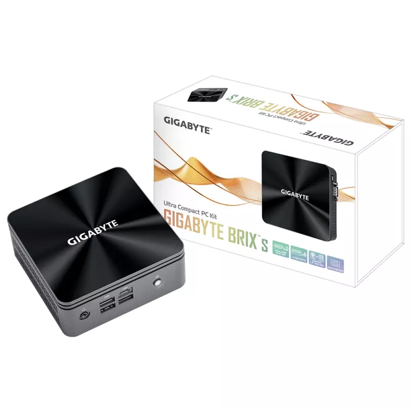 GIGABYTE GB-BRi5H-10210(E) UCFF juodas i5-10210U 1.6 GHz