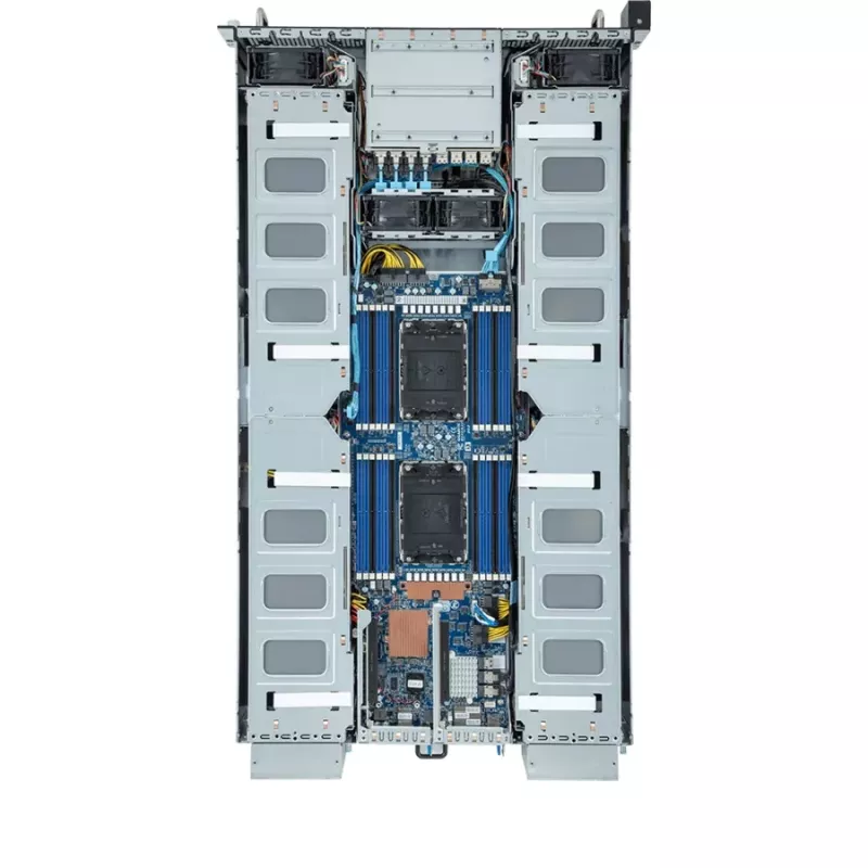 Kompiuterio korpusas Gigabyte G293-Z20 stelažinis serveris 2U juodas