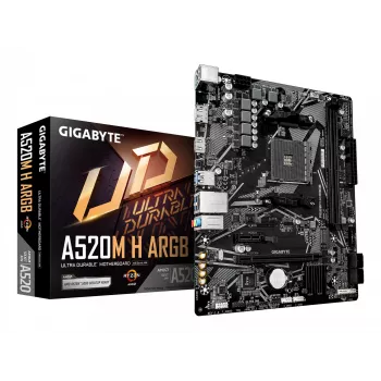 GIGABYTE A520M H ARGB pagrindinė plokštė