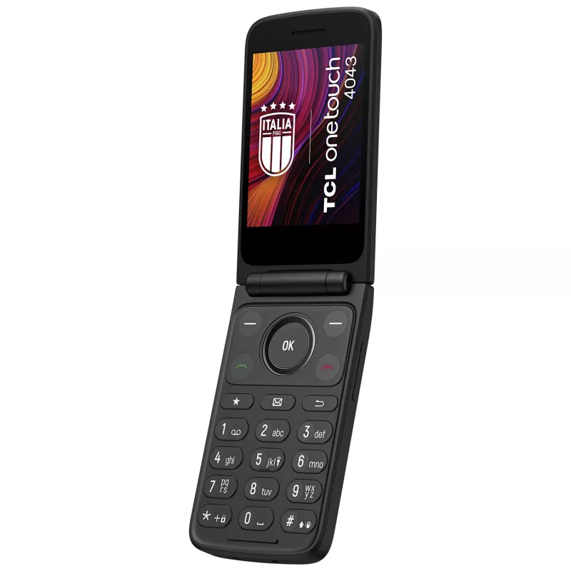 TCL OneTouch 4043 sulankstomas telefonas, 8,13 cm (3,2 colio), 2 MP, 1380 mAh, pilka
