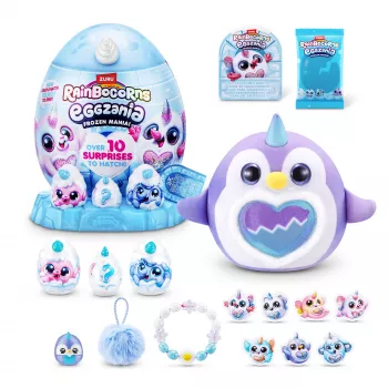Pliušinis žaislas Zuru Rainbocorns Eggzania Frozen Mania – gyvūnėlio pliušas, įvairiaspalvis, nuo 3 metų