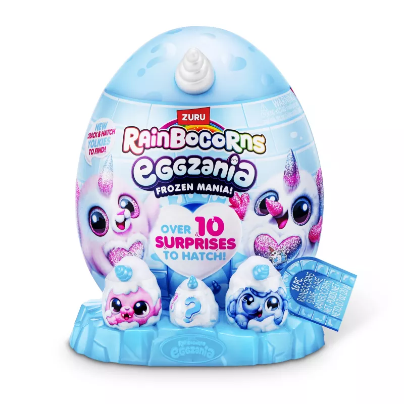 Pliušinis žaislas Zuru Rainbocorns Eggzania Frozen Mania – gyvūnėlio pliušas, įvairiaspalvis, nuo 3 metų