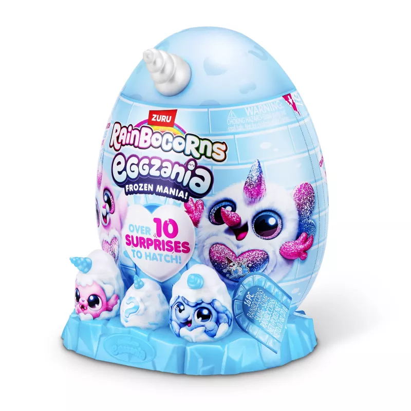 Pliušinis žaislas Zuru Rainbocorns Eggzania Frozen Mania – gyvūnėlio pliušas, įvairiaspalvis, nuo 3 metų