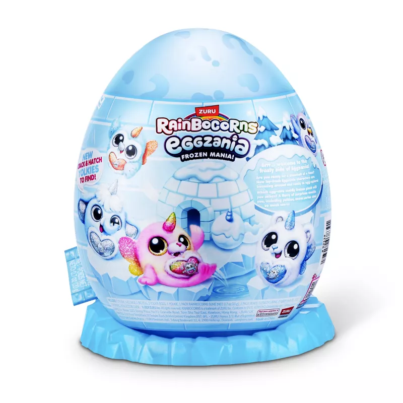 Pliušinis žaislas Zuru Rainbocorns Eggzania Frozen Mania – gyvūnėlio pliušas, įvairiaspalvis, nuo 3 metų