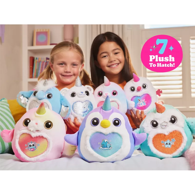 Pliušinis žaislas Zuru Rainbocorns Eggzania Frozen Mania – gyvūnėlio pliušas, įvairiaspalvis, nuo 3 metų