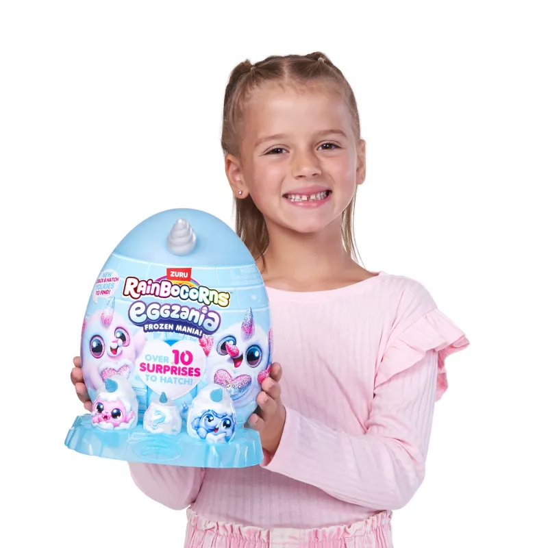 Pliušinis žaislas Zuru Rainbocorns Eggzania Frozen Mania – gyvūnėlio pliušas, įvairiaspalvis, nuo 3 metų