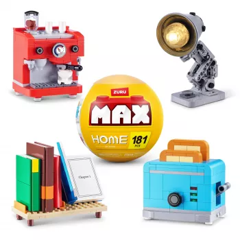 MAX Build more Premium Home Building Bricks Collection – Statybiniai blokeliai, 181 vnt.