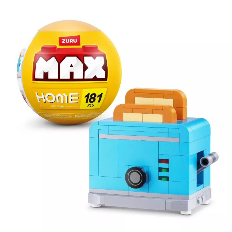 MAX Build more Premium Home Building Bricks Collection – Statybiniai blokeliai, 181 vnt.