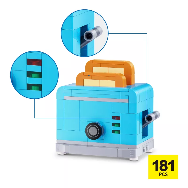 MAX Build more Premium Home Building Bricks Collection – Statybiniai blokeliai, 181 vnt.