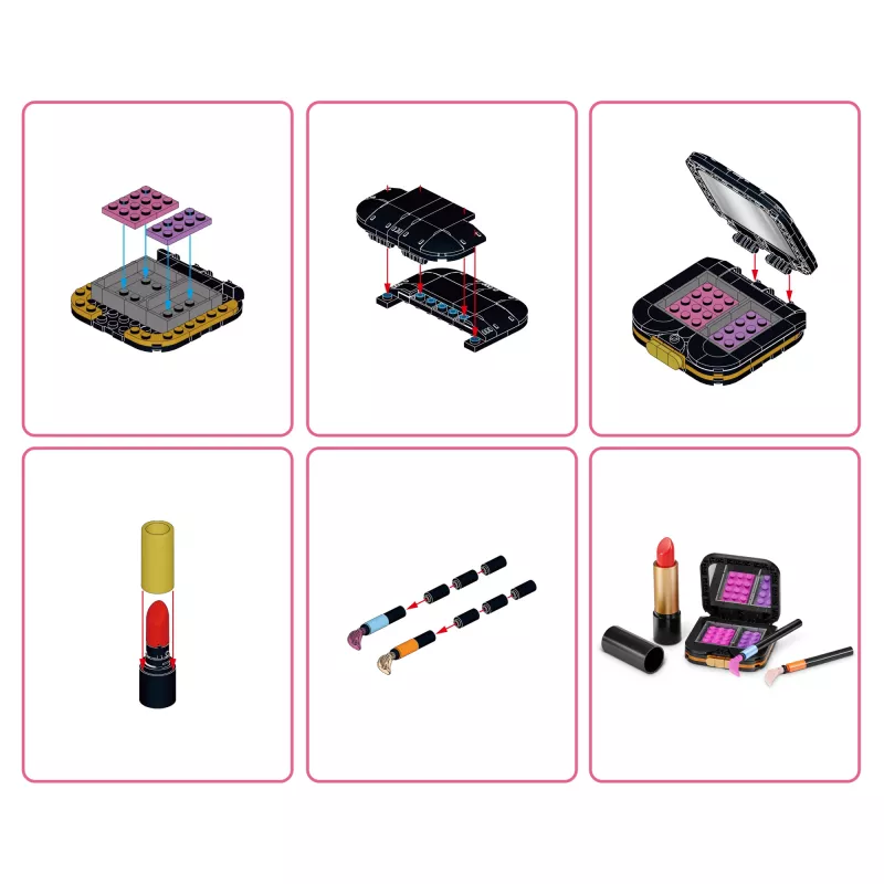 MAX Build more Premium Beauty Building Bricks Collection – statybiniai blokeliai, 169 dalių, nuo 8 metų